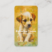 犬歩くサービス名刺 名刺 (正面)