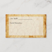 犬歩くサービス名刺 名刺 (裏面)