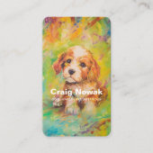 犬歩くサービス名刺 名刺 (正面)