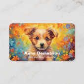 犬歩くサービス名刺 名刺 (正面)