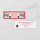 犬歩くサービス スキニー名刺 (正面/裏面)