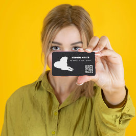 犬歩くドッグシッターQR 名刺