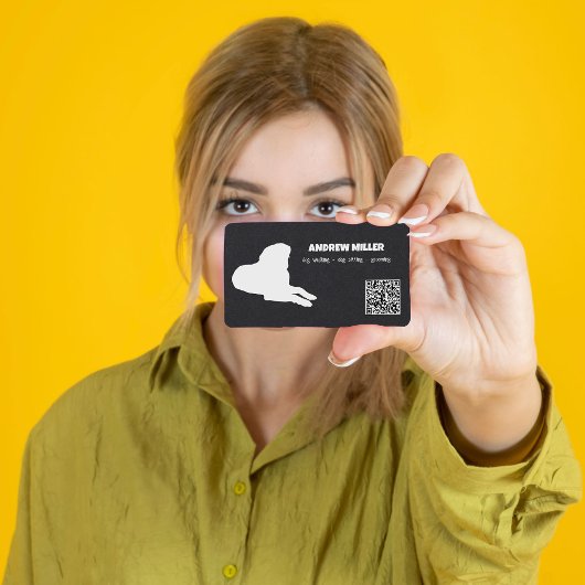 犬歩くドッグシッターQR 名刺