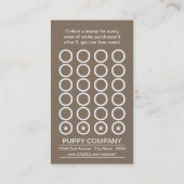 犬歩くパンチカード ロイヤリティカード (裏面)