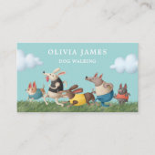 犬歩くペットケアサービス名刺 名刺 (正面)