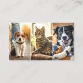 犬歩くペット着座搭乗名刺 名刺 (裏面)