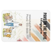 犬歩く事業カスタム冷蔵庫 マグネット (横)