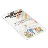 犬歩く事業カスタム冷蔵庫 マグネット (右側)