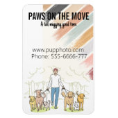 犬歩く事業カスタム冷蔵庫 マグネット (縦)