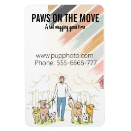 犬歩く事業カスタム冷蔵庫 マグネット