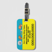 犬歩く動物ペット座り ラゲッジタグ (正面縦)