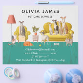 犬歩く及びペットサービス事業 チラシ (シングル)