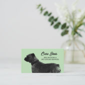 犬歩く及びペット設定名刺テンプレート 名刺 (スタンド正面)