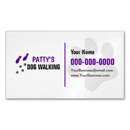 犬歩く名刺マグネット マグネット名刺