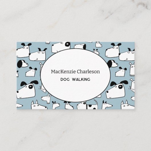 犬歩く名刺 名刺 (正面)