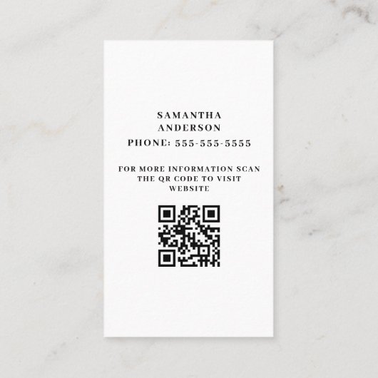 犬歩く名刺 名刺 (裏面)