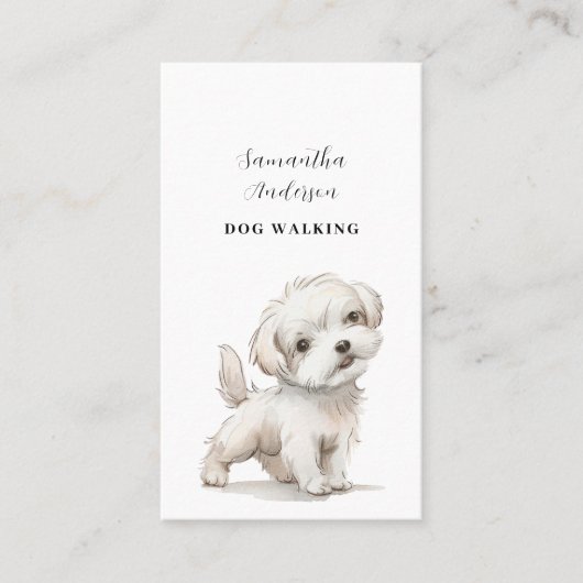 犬歩く名刺 名刺 (正面)