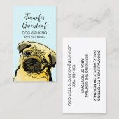 犬歩く名刺 名刺 (正面/裏面)