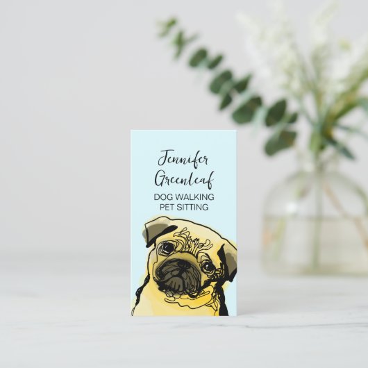 犬歩く名刺 名刺 (スタンド正面)