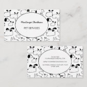 犬歩く名刺 名刺 (正面/裏面)