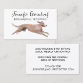 犬歩く名刺 名刺 (正面/裏面)