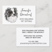 犬歩く名刺 名刺 (正面/裏面)