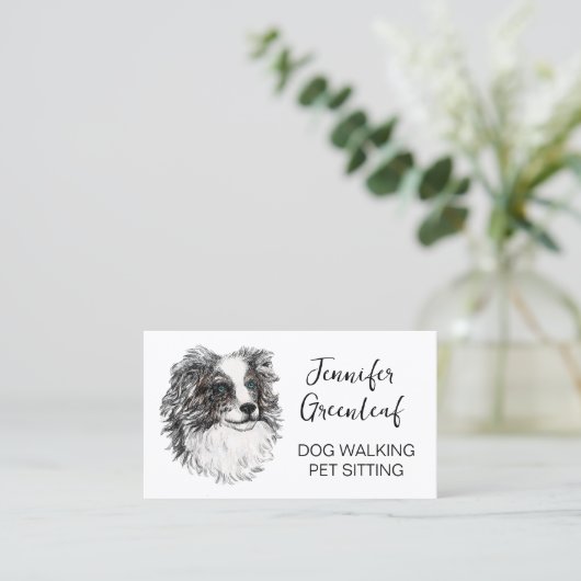 犬歩く名刺 名刺 (スタンド正面)