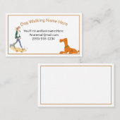 犬歩く名刺 名刺 (正面/裏面)