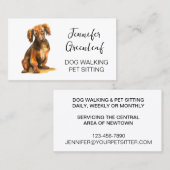 犬歩く名刺 名刺 (正面/裏面)