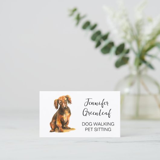 犬歩く名刺 名刺 (スタンド正面)