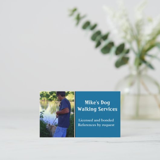 犬歩く名刺 名刺 (スタンド正面)