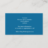 犬歩く名刺 名刺 (裏面)