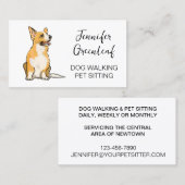 犬歩く名刺 名刺 (正面/裏面)