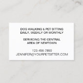 犬歩く名刺 名刺 (裏面)