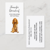 犬歩く名刺 名刺 (正面/裏面)