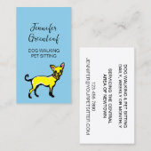 犬歩く名刺 名刺 (正面/裏面)