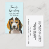 犬歩く名刺 名刺 (正面/裏面)