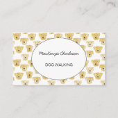 犬歩く水彩名刺 名刺 (正面)