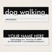 犬歩く(アポイントメントカード) (正面&裏面)