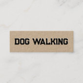 犬歩く スキニー名刺 (正面)