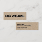 犬歩く スキニー名刺 (正面/裏面)