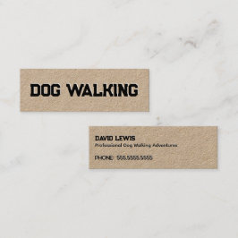 犬歩く スキニー名刺