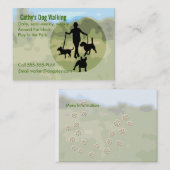 犬歩く 名刺 (正面/裏面)