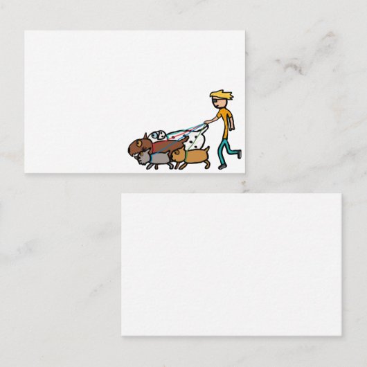 犬歩く 名刺 (正面/裏面)