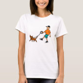 犬歩く Tシャツ (正面)