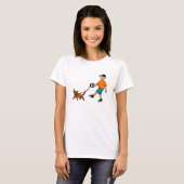 犬歩く Tシャツ (正面フル)