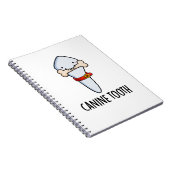 犬歯科おもしろいプリン ノートブック (右側)