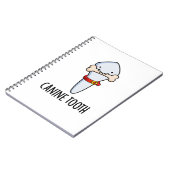 犬歯科おもしろいプリン ノートブック (左側)