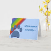 犬死に同情カード カード (黄色い花)