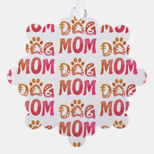 犬母 オーナメントカード (正面)